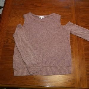 Cut Out Shoulder Sweater